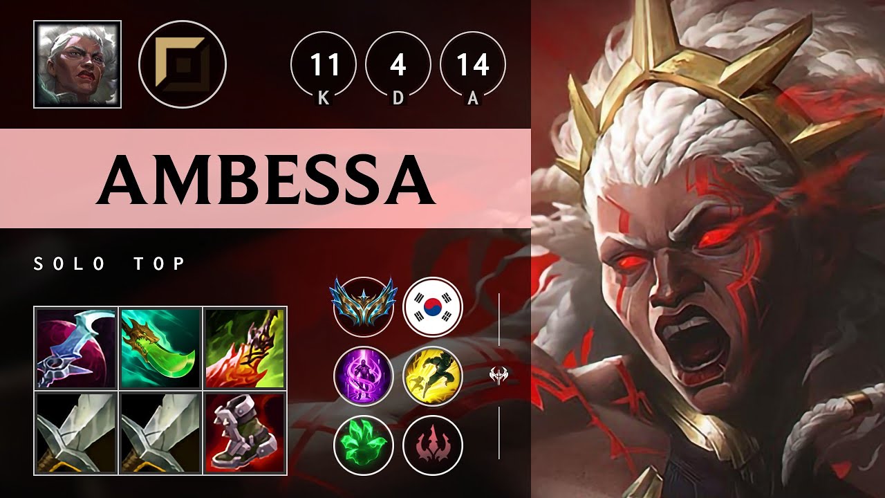 Ambessa Top vs Renekton: Rampage - KR Challenger Patch 14.24
