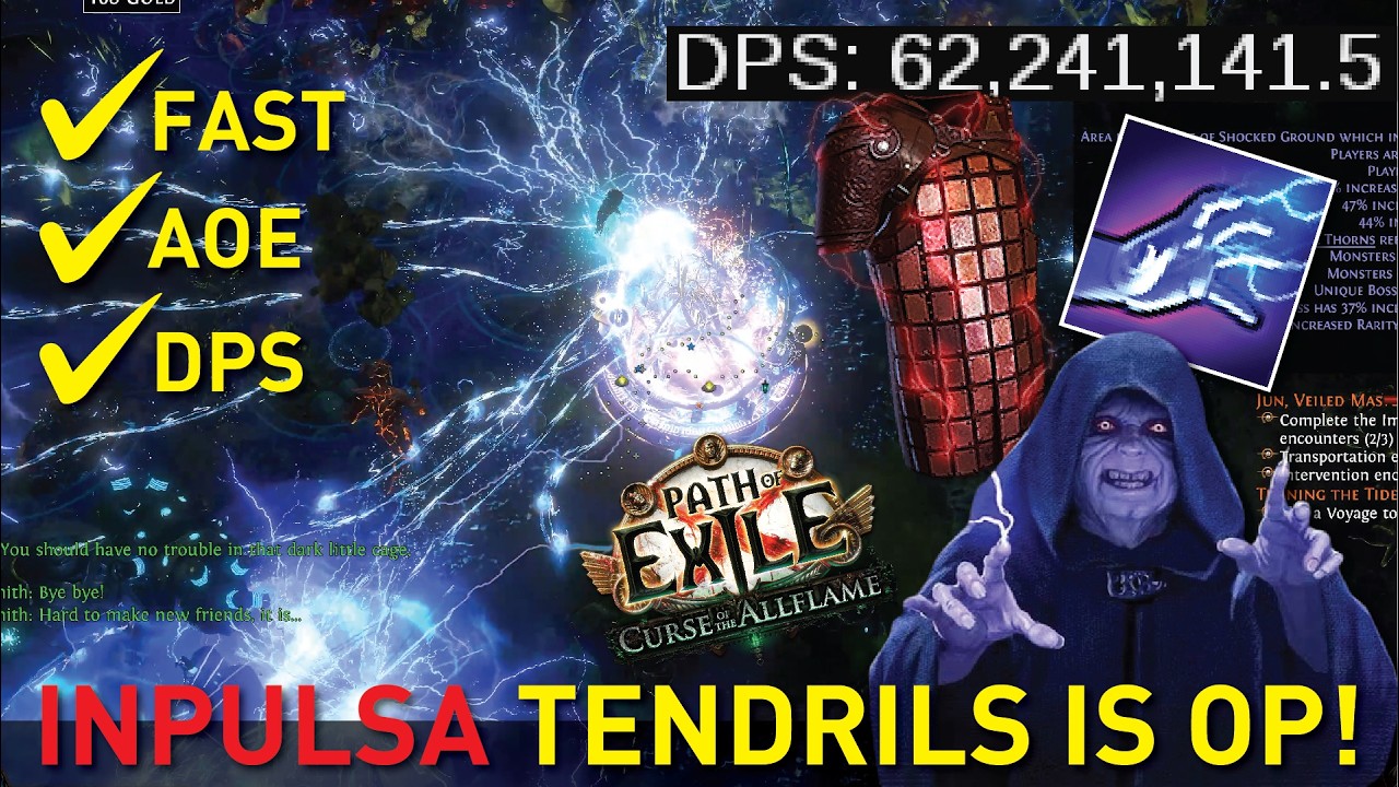 60M Stronger Pulse DPS! Did GGG overbuffed this skill?【Lightning Tendrils of Eccentricity】3.29