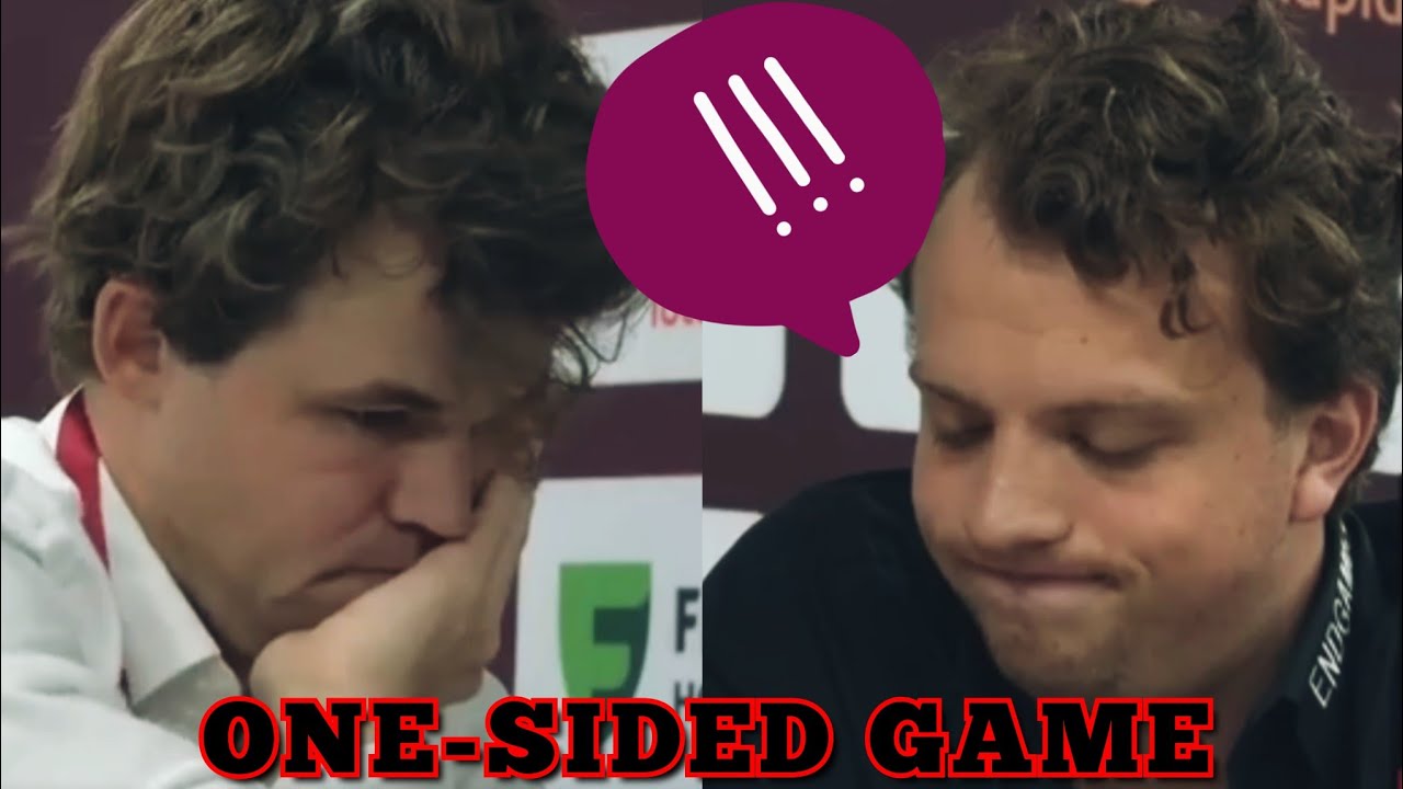 Магнус доминирует над Хансом Ниманном, демонстрируя игру в одни ворота.