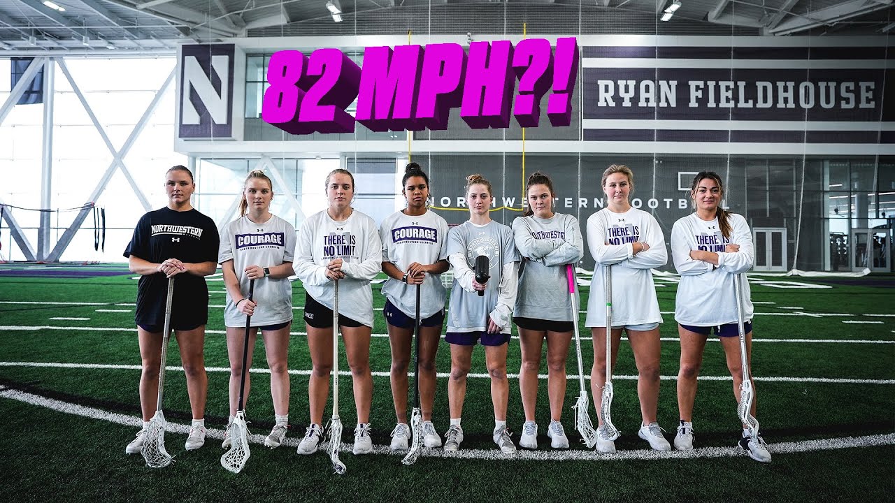 Northwestern Lacrosse Breaks 80 MPH?! | Fastest Shot Competition
