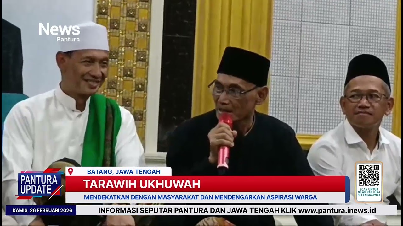 tarawih ukhuwah Bupati Batang dekatkan dengan warga dan mendengar aspirasi warga