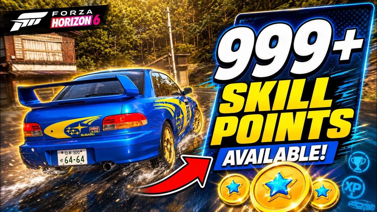 Более 400 очков навыков (фарм) в час БЕЗ использования ГЛИТЧЕЙ в Forza Horizon 6