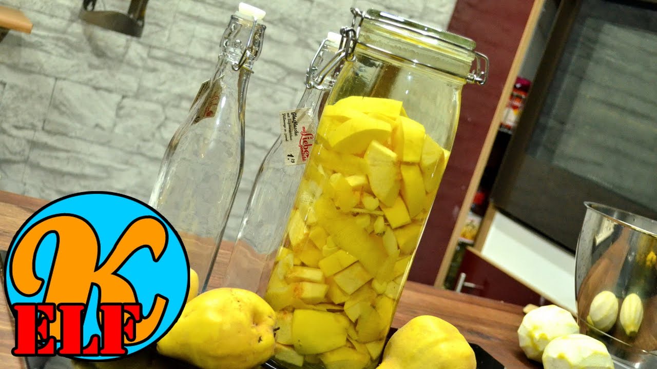 #155 Quittenlikör | Quittenschnaps selber machen | Kanal-ELF Rezepte
