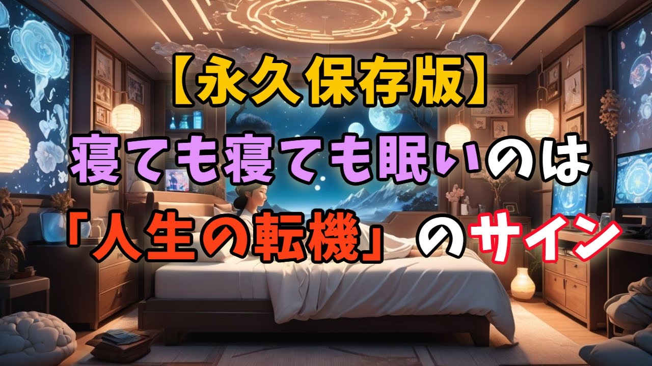 【保存版】寝ても寝ても眠いのは「人生の転機」のサイン！7つのスピリチュアルな理由　#スピリチュアル #眠気 #人生の転機 #守護霊