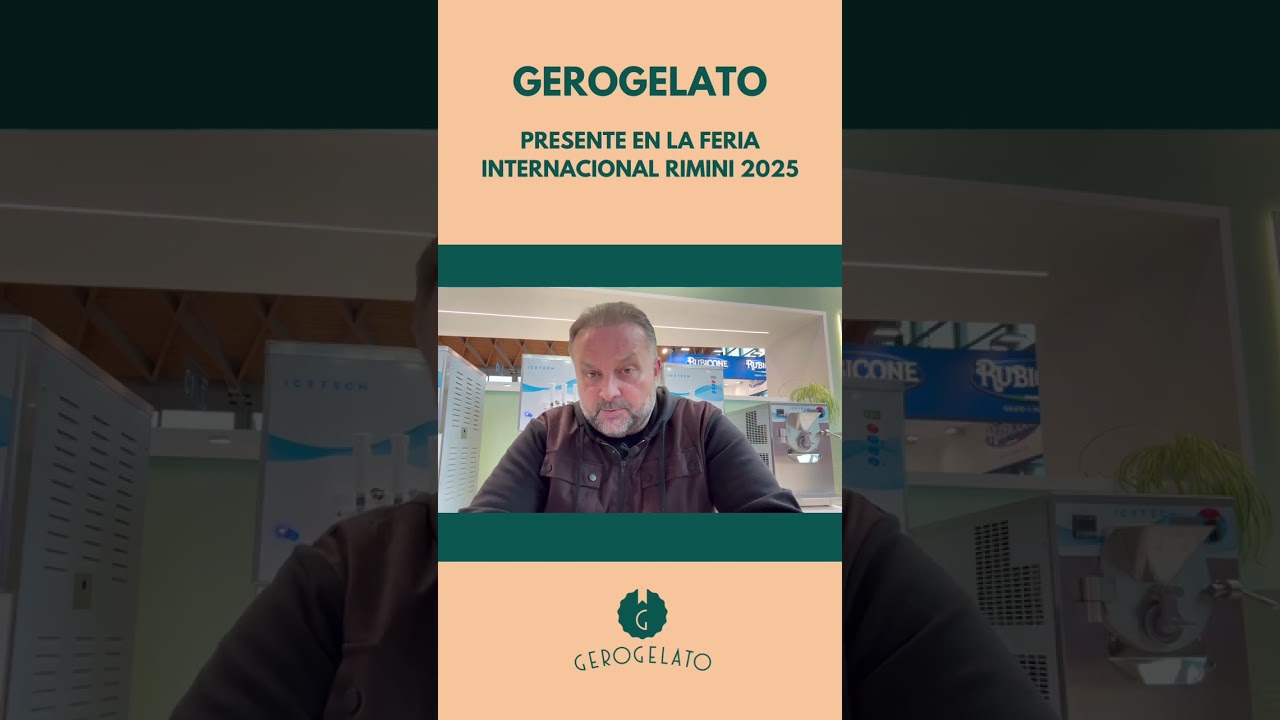 Gerogelato presente en la Feria R&iacute;mini 2025 #heladoartesanal #food #gerogelato #rimini2025