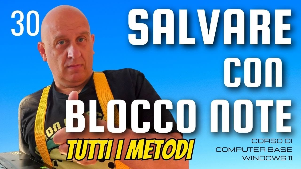 Salvare un documento in modo sicuro | Corso di computer base windows 11