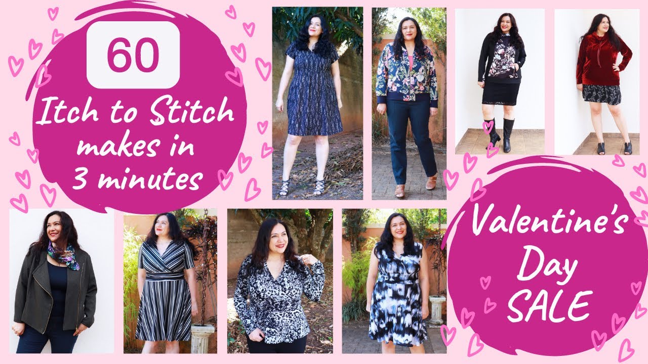 Over 60 makes in 3 minutes! All my Itch to Stitch makes. VALENTINE'S DAY SALE!!