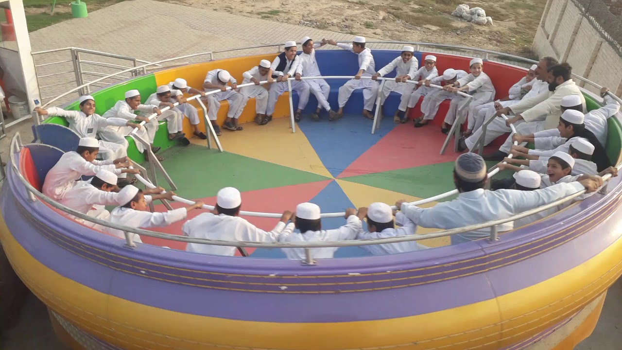 Adventure Valley Hafizabad - Madrissa Students Enjoying Tagada Ride