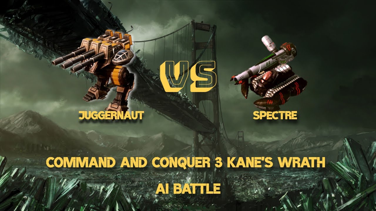 Command and Conquer  Kane's Wrath AI Battles - GDI Juggernaut VS NOD Specter