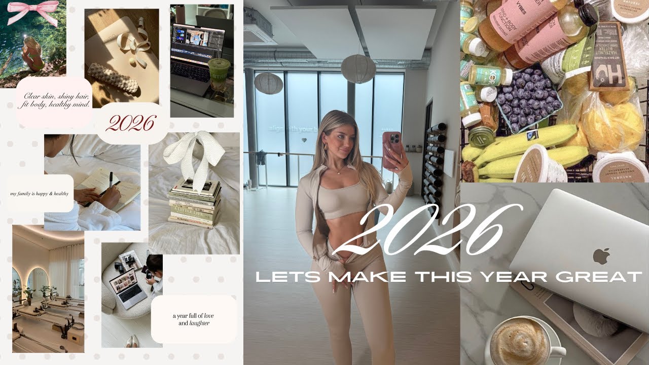 hello 2026 🫶🏼 - starting the year right, vision board, pilates, healthy food