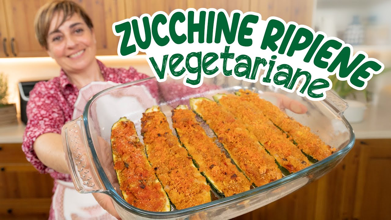 ZUCCHINE RIPIENE VEGETARIANE Ricetta Facile - Fatto in Casa da Benedetta