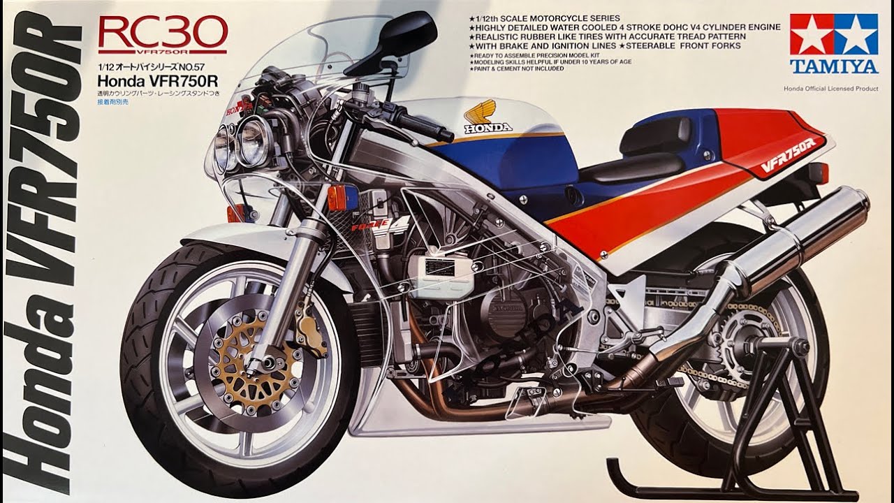 Build the Honda VFR750R by Tamiya in 1:12 Scale - Steps 1-5