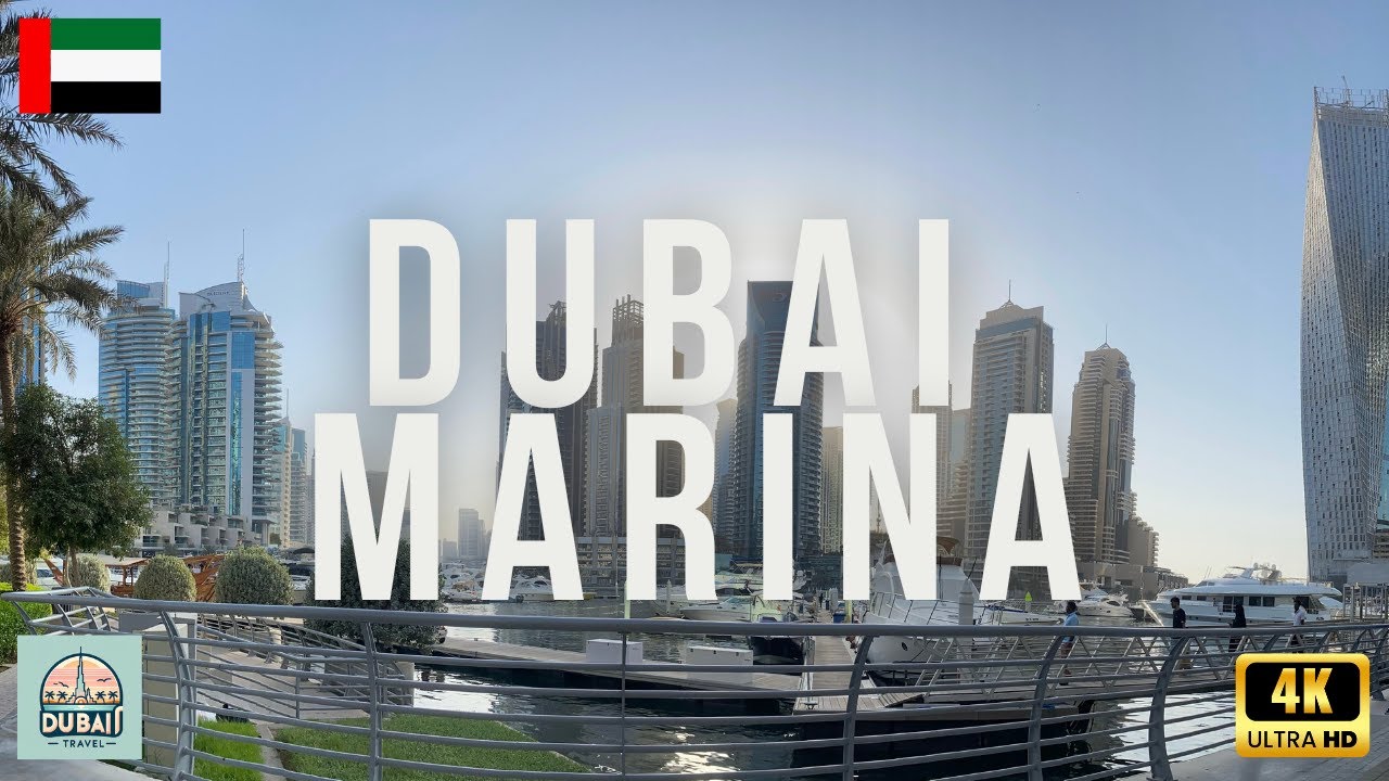 Dubai Marina Dubai 🇦🇪 Walking tour 4K