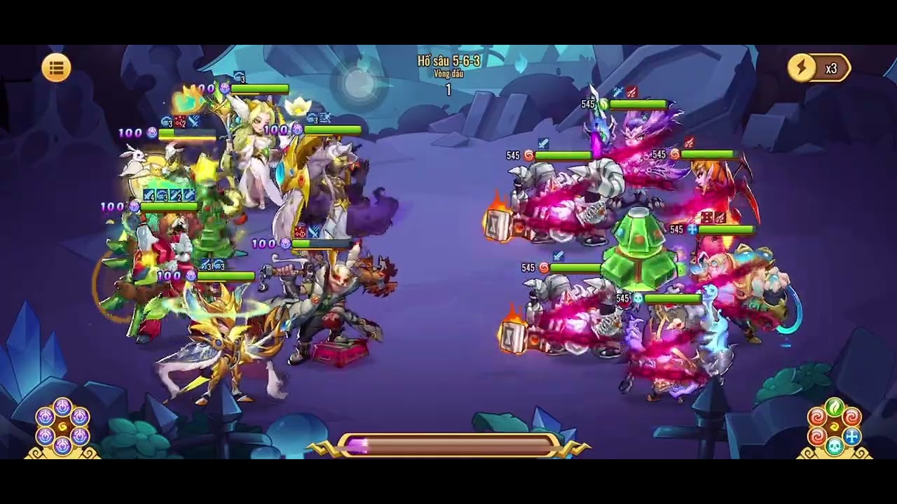 Thử thách hố sâu  màn 5-6-1 , 5-6-5 || idle heroes 