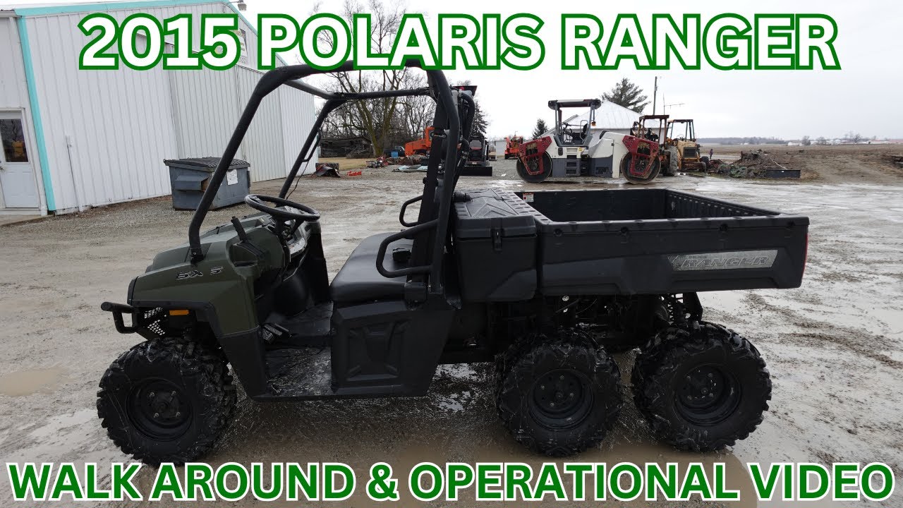 Видеоролик о внешнем виде и эксплуатации Polaris Ranger 800 6X6 2015 года: 7900 долларов США