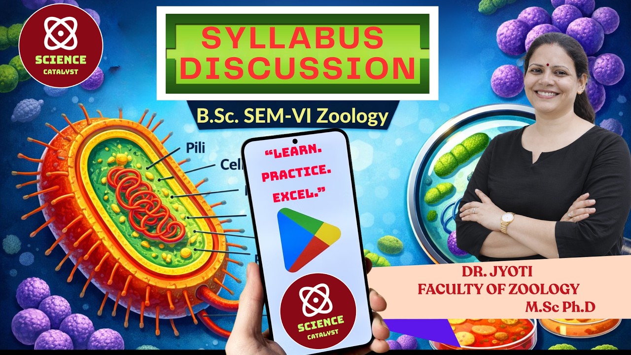 🔥🔥B.Sc SEM - VI, (ZOOLOGY )SYLLABUS DISCUSSION 2026 RRBMU/RU/BRIJ UNI./R R COLLEGE |SCIENCE CATALYST
