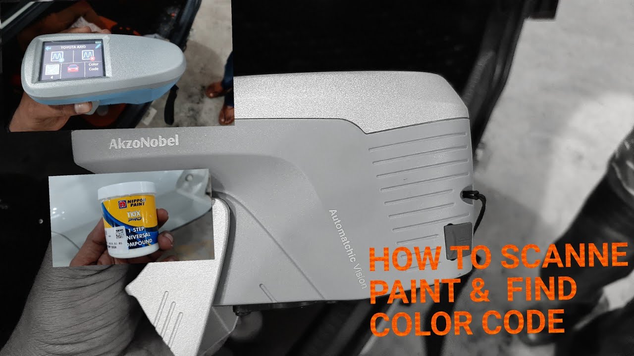 how to scan paint and find colour code