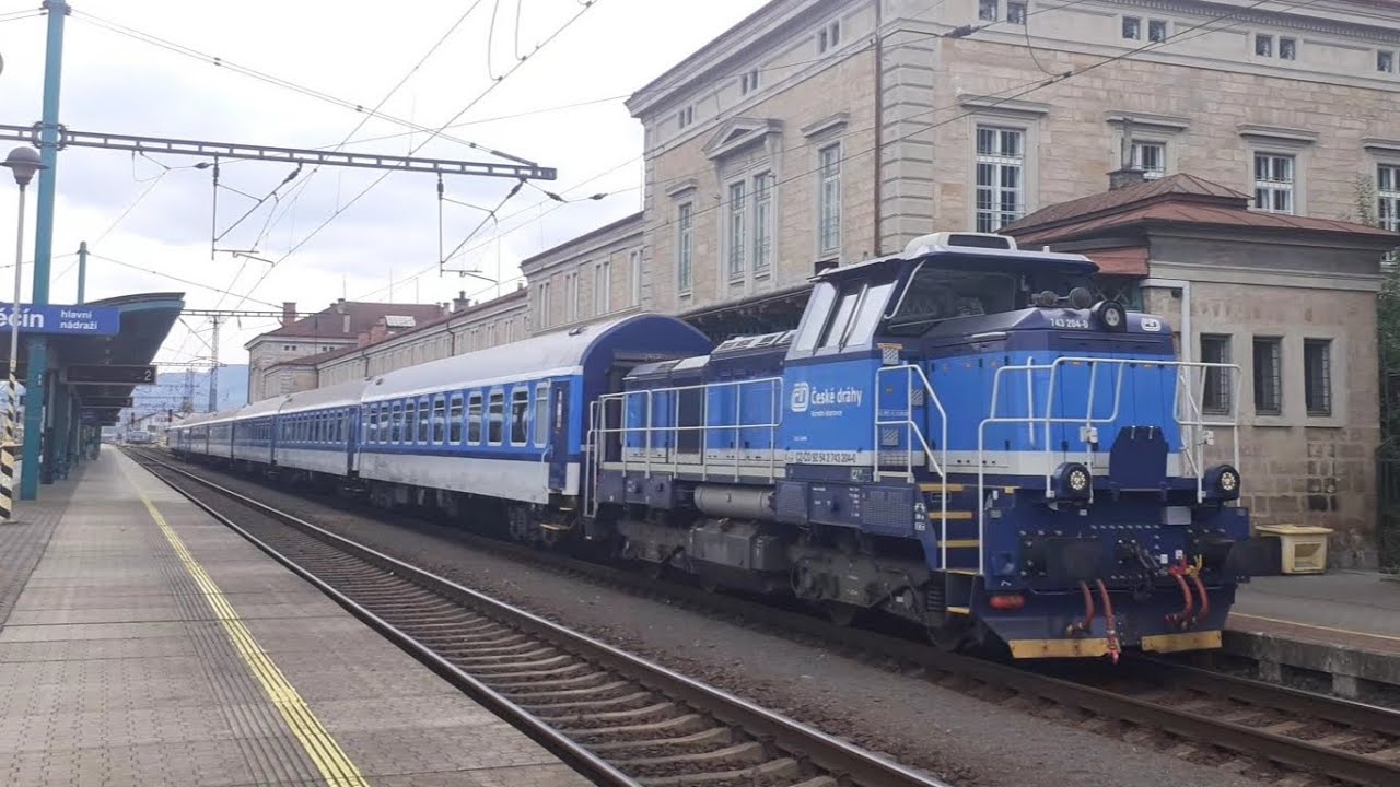 VLAKY - Děčín hlavní nádraží - 12.7.2024