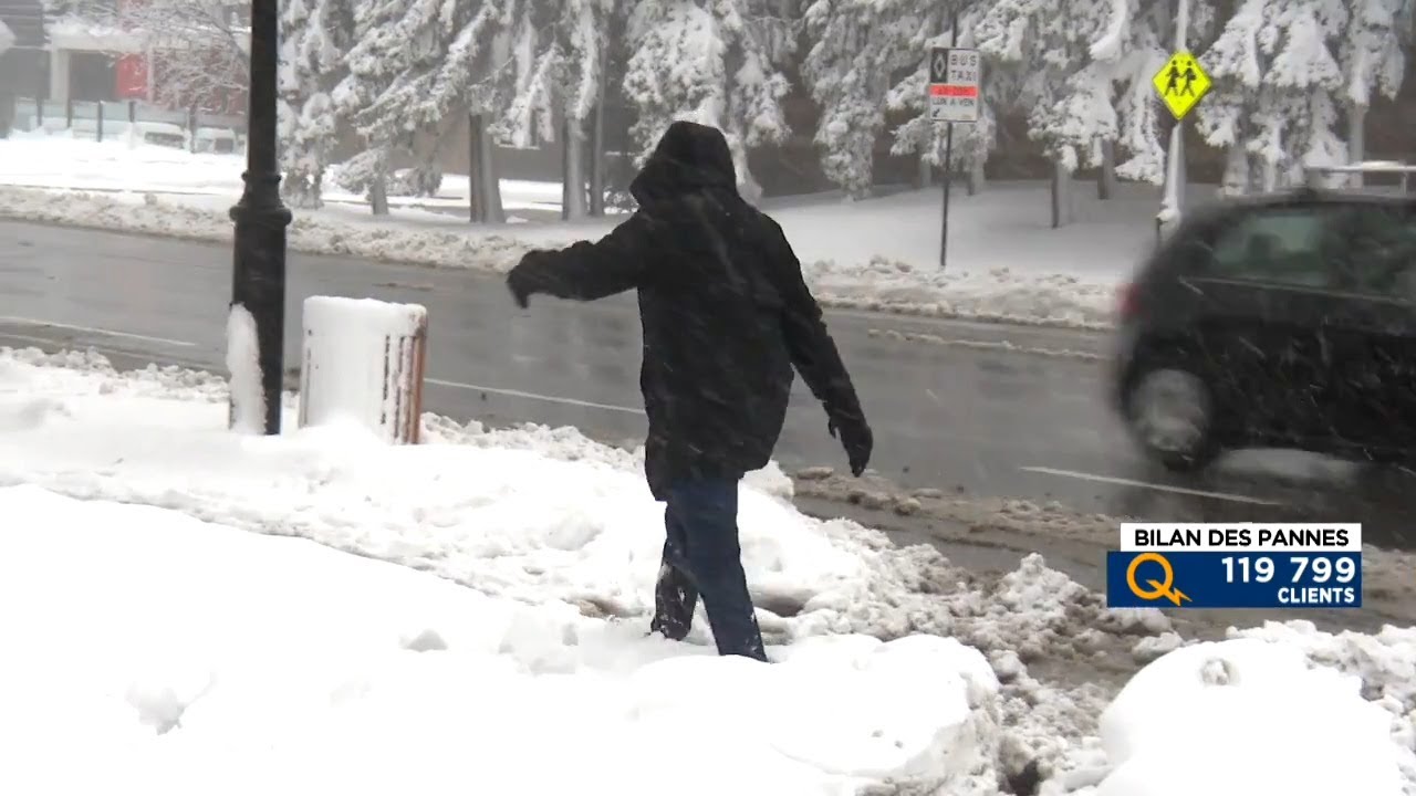 Déplacements difficiles à Montréal en raison de la bordée de neige : reportage