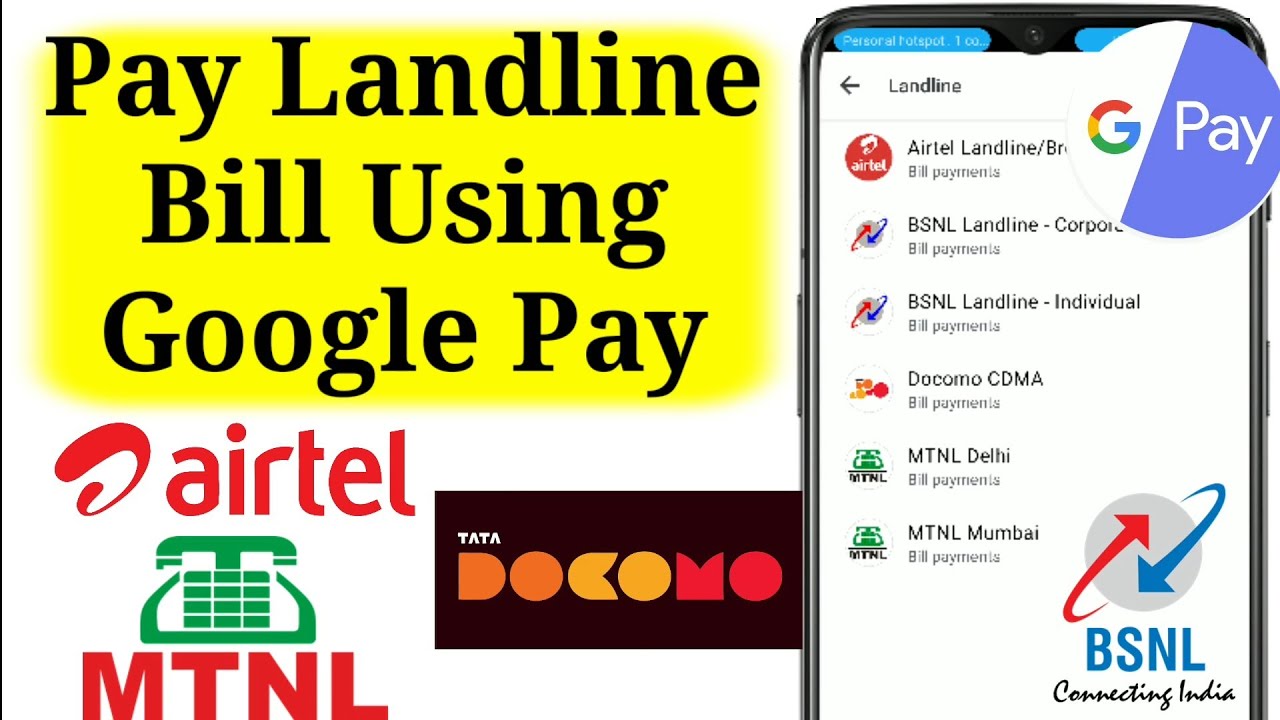 How To Pay Landline Bill Using Google Pay