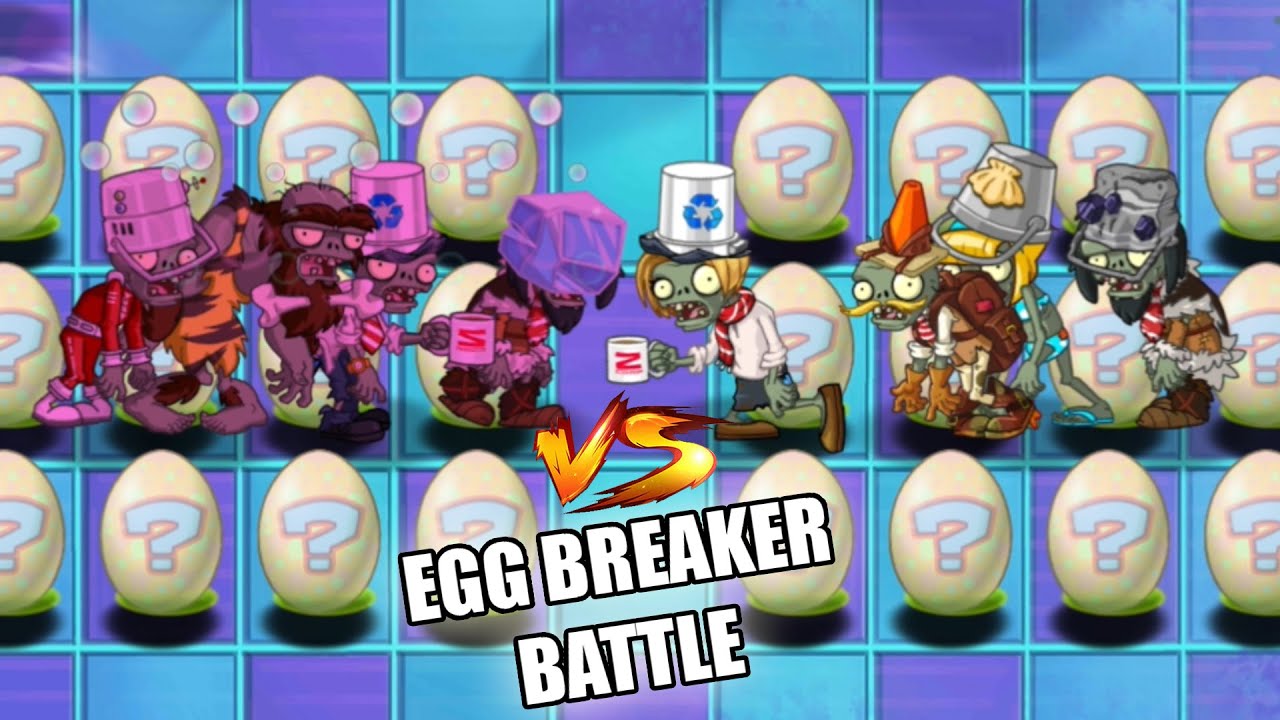 Plants Vs Zombies 2 - PvZ 2 EGG BREAKER Battle - Random Zombies Vs Zombies - Who Will Win? #25