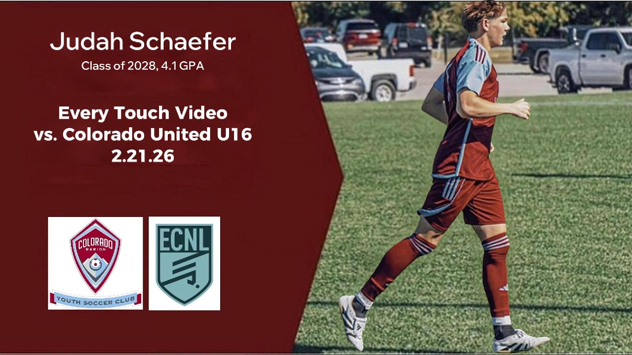 Judah Schaefer #14 | Class of 2028 | Every Touch Video vs Colorado United U16 2.21.26