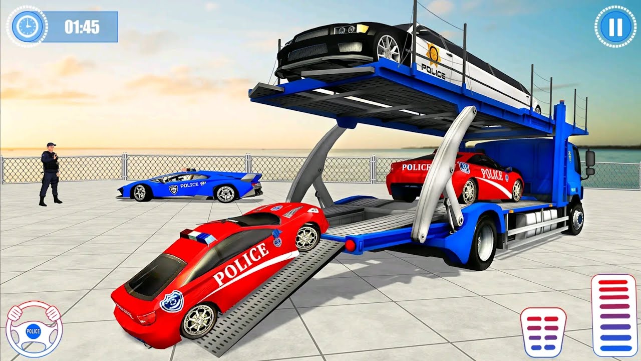 Grand Police Transport Gameplay - Police Car Driving Game - Android Gameplay 
