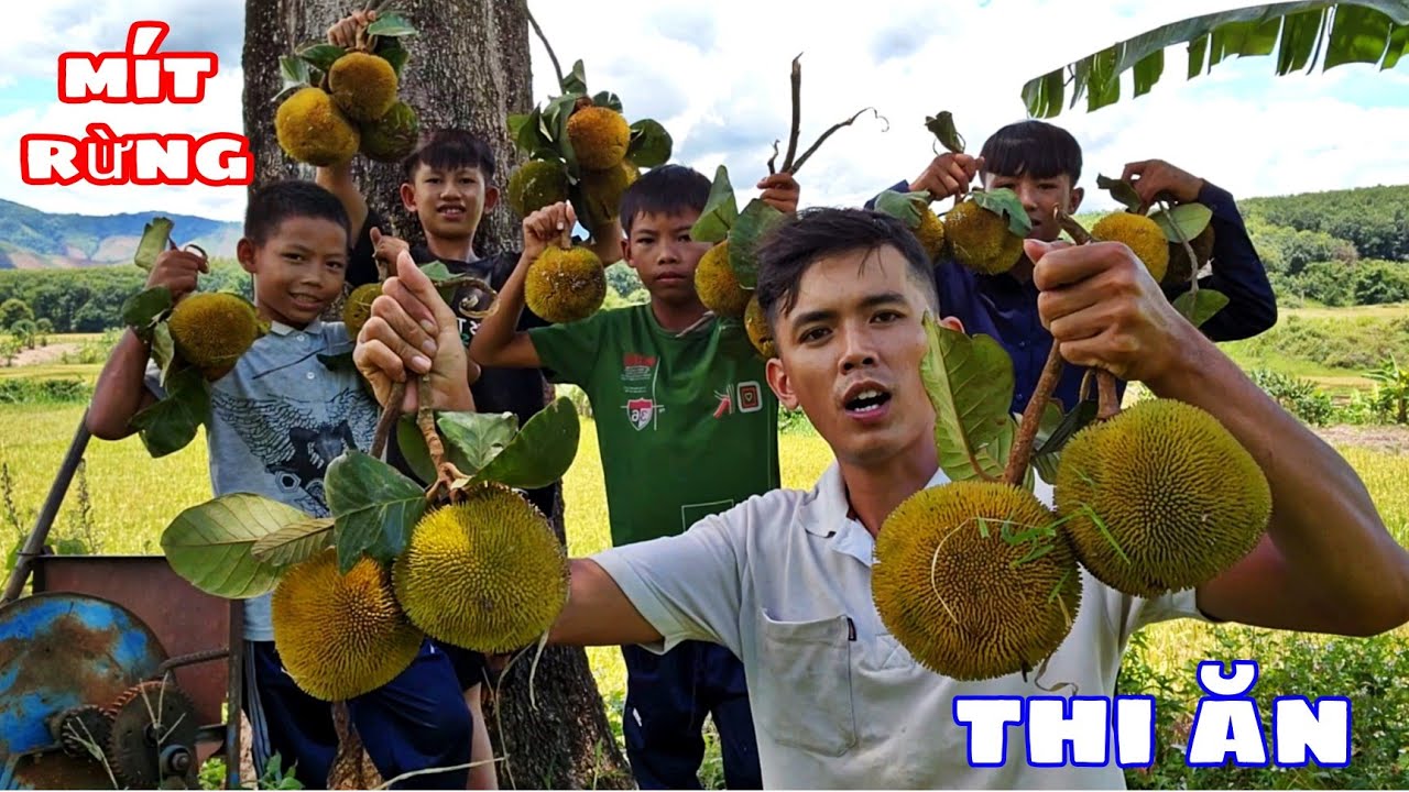 Sang Vlog Thử Thách Team Ăn Hết 1 Trái Mít Rừng