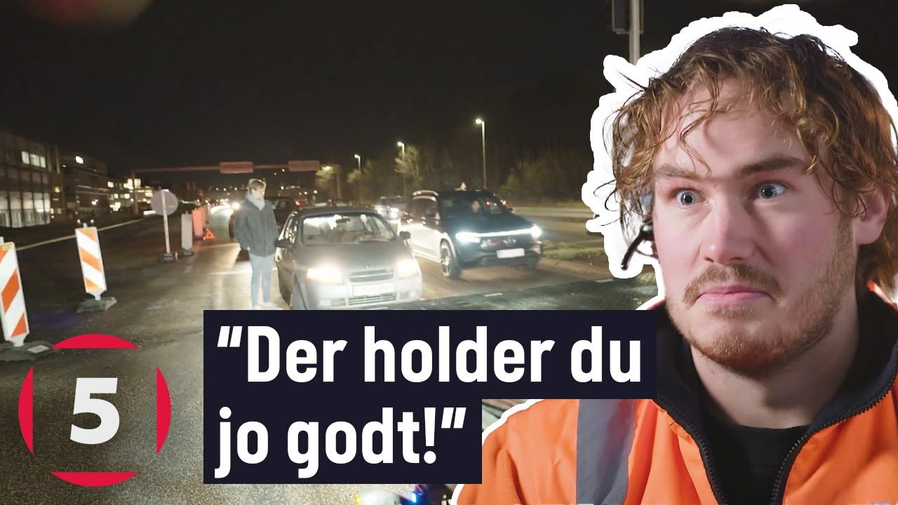 Bil strandet midt på bro i myldretrafikken! | Vejens Helte | Kanal 5 Danmark