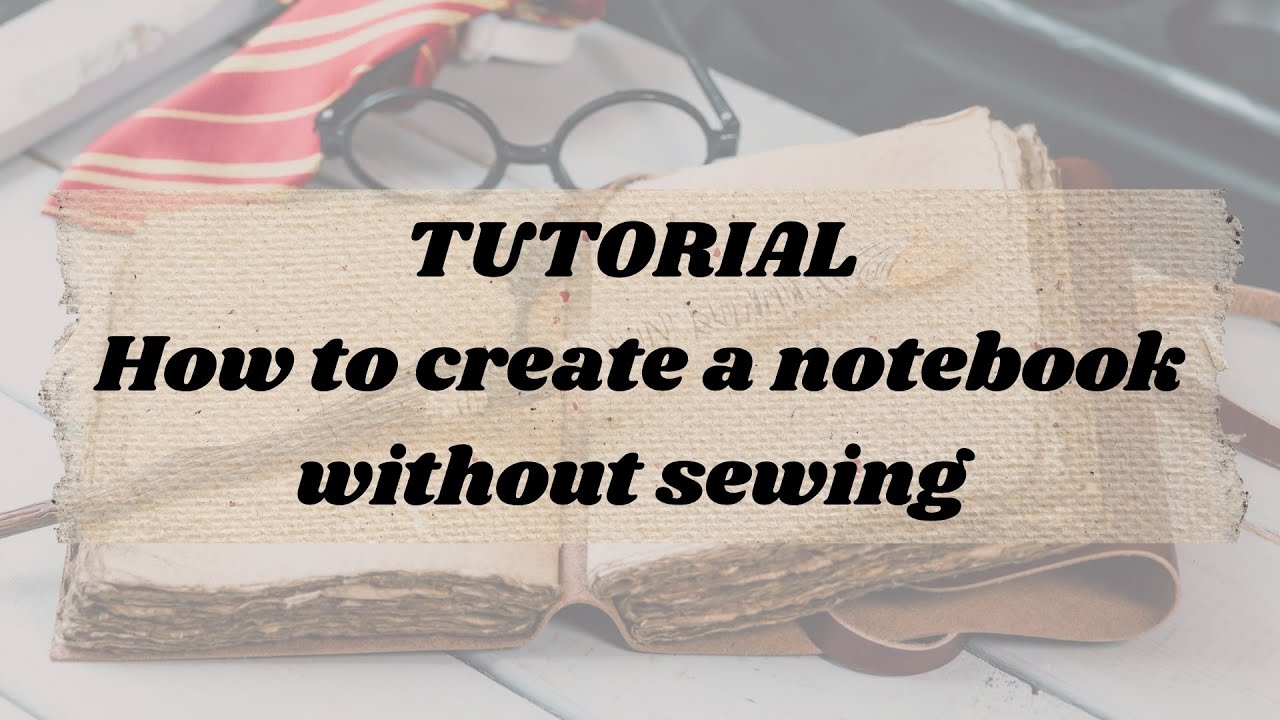DIY Stylish Notebook Without Sewing #tutorial ✨✨✨