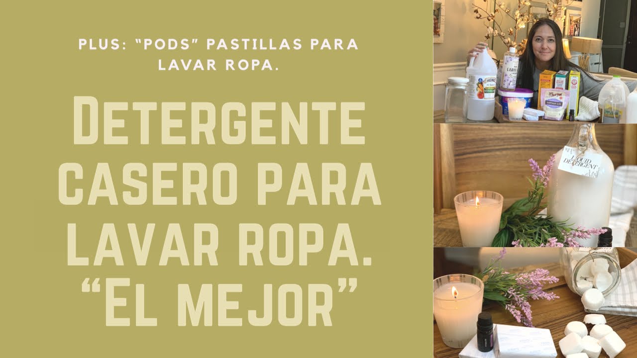 Detergente Líquido para lavar ropa casero. Plus: “PODS” pastillas caseras p/ lavar tu ropa.(Ep 47)