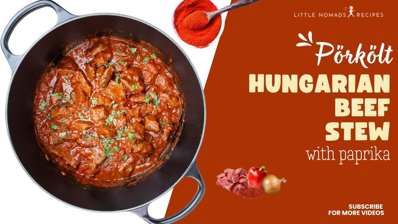 Authentic Hungarian Beef Stew (Pörkölt)