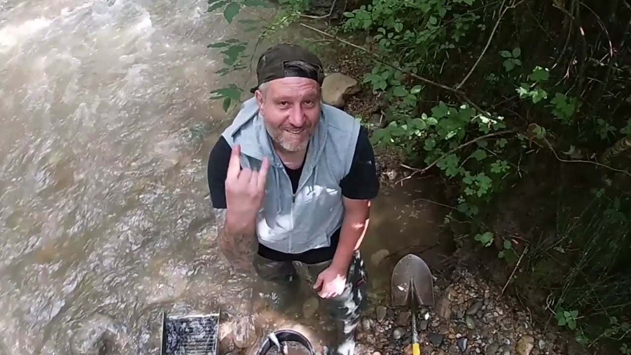 Goldwaschen Allgäu / Vorarlberg Teil 3. Den Gold Nuggets auf der Spur