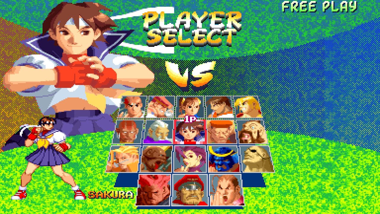 Street Fighter Alpha 2 - Sakura Arcade Mode