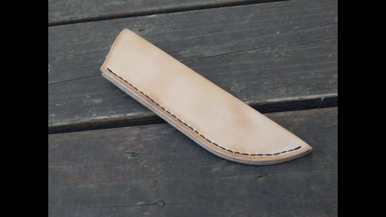 How to make a leather sheath on a budget