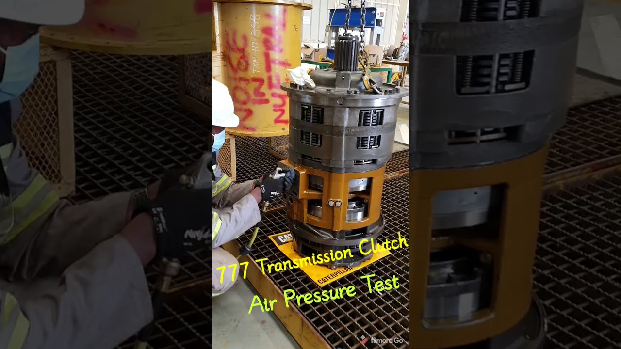 CAT 777D Planetary Transmission, Air Pressure Test #shorts