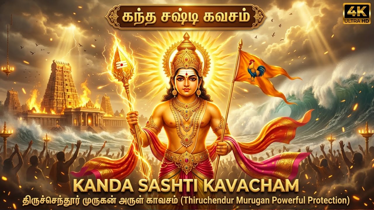 Kanda Sashti Kavasam Tamil Lyrics | Powerful Lord Murugan Tamil Devotional Songs | Murugan Songs