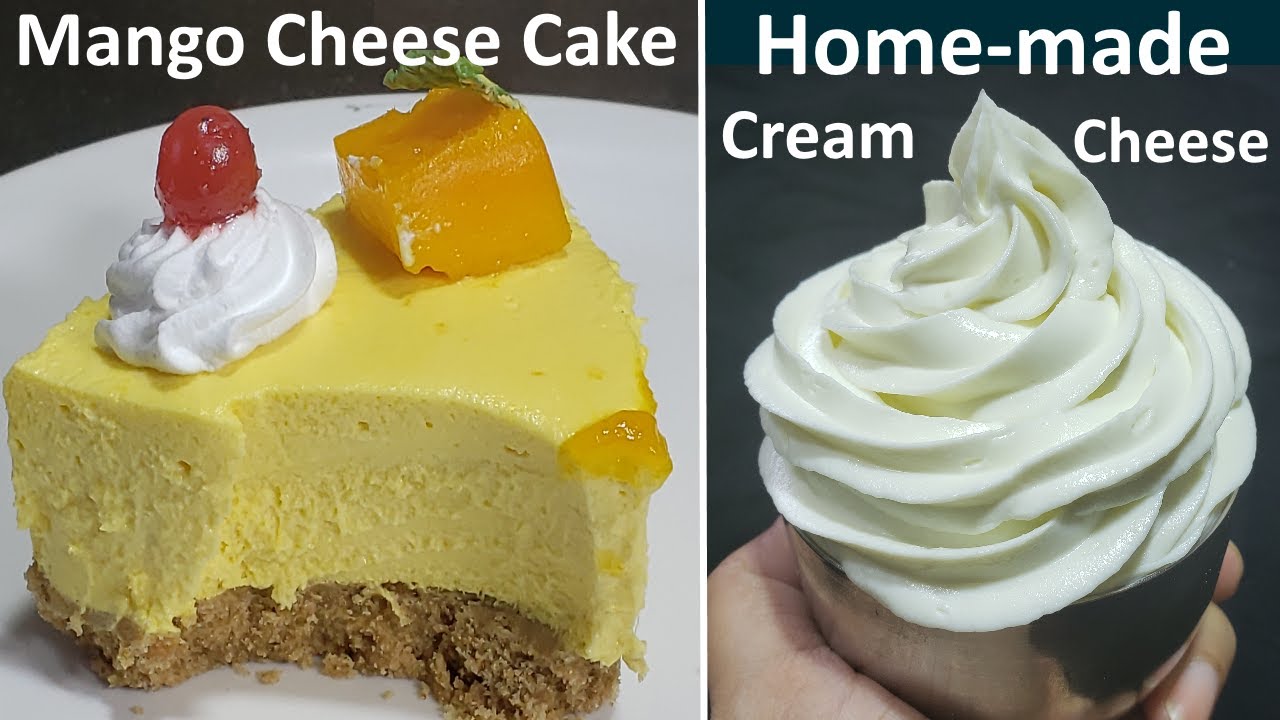 No bake No Gelatin No Agar agar Easy Mango Cheese Cake | बिना बेक मैंगो चीज केक बनाने का आसान तरीका