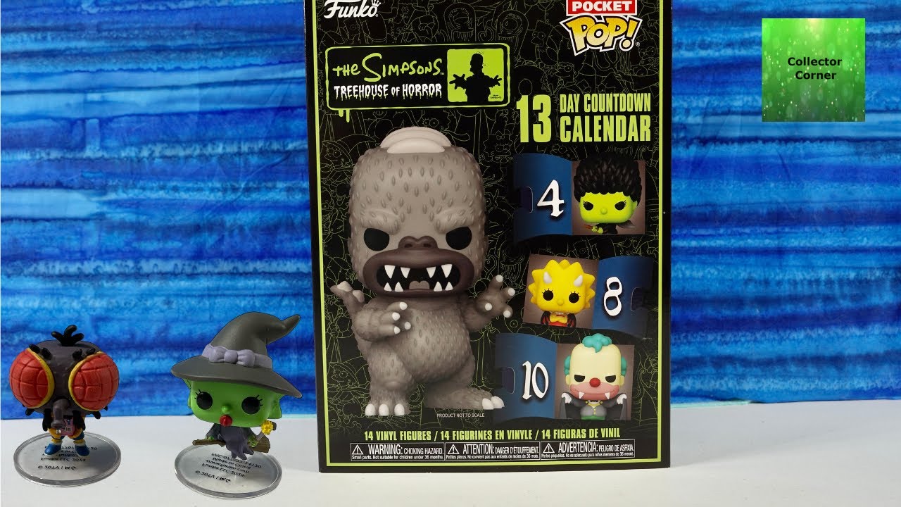 The Simpsons Treehouse Of Horror 2024 Funko Pocket Pop Advent Calendar Unboxing