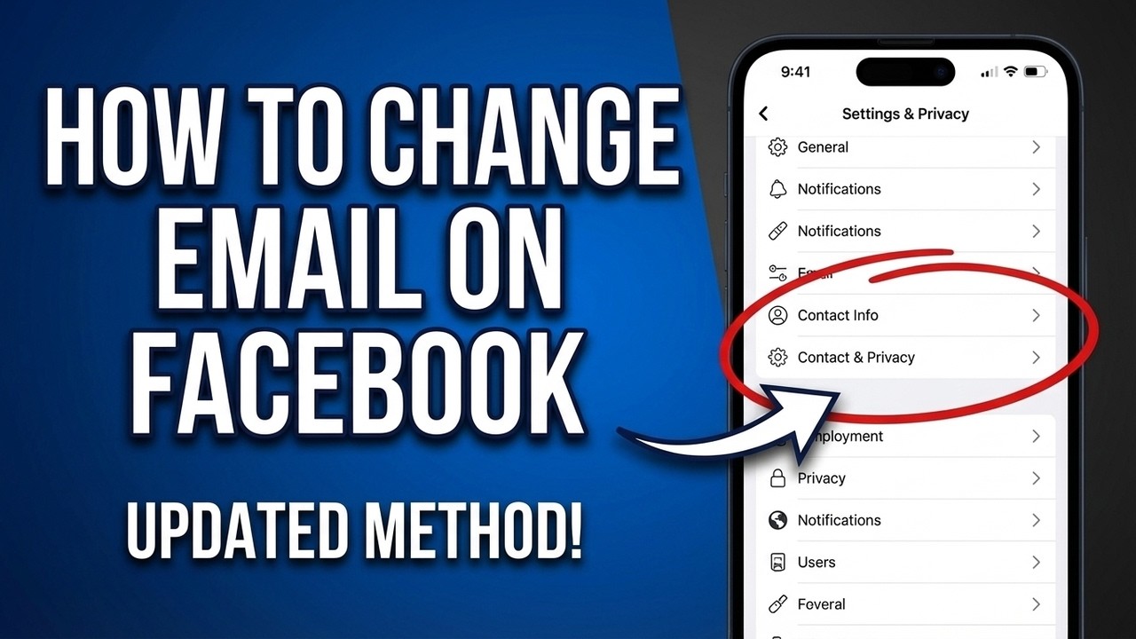 How to Change Email on Facebook (2026 Official Security Update)