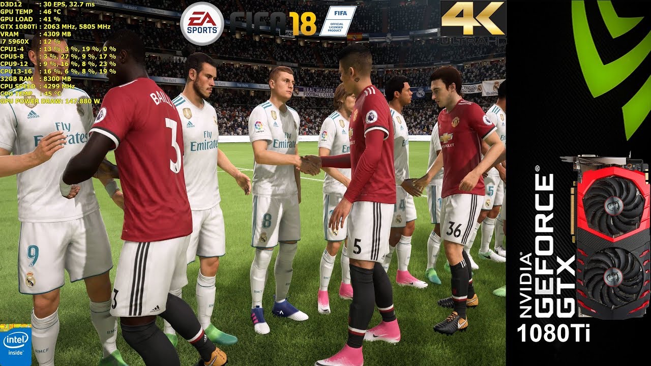 FIFA 18 Demo PC ULTRA Settings DX12 4K| GTX 1080Ti | i7 5960X 4.3GHz