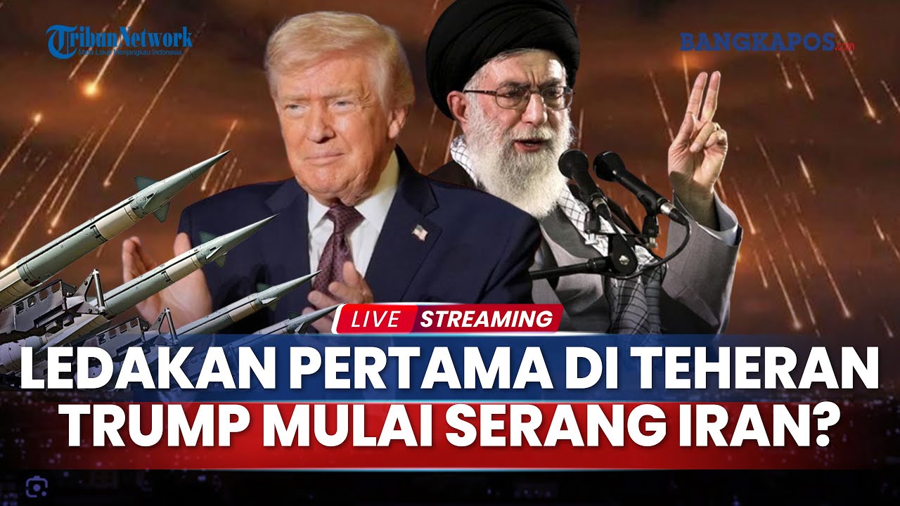 🔴Ledakan Pertama di Teheran saat Kapal Induk Nuklir AS Tiba, Trump Mulai Serang Iran?