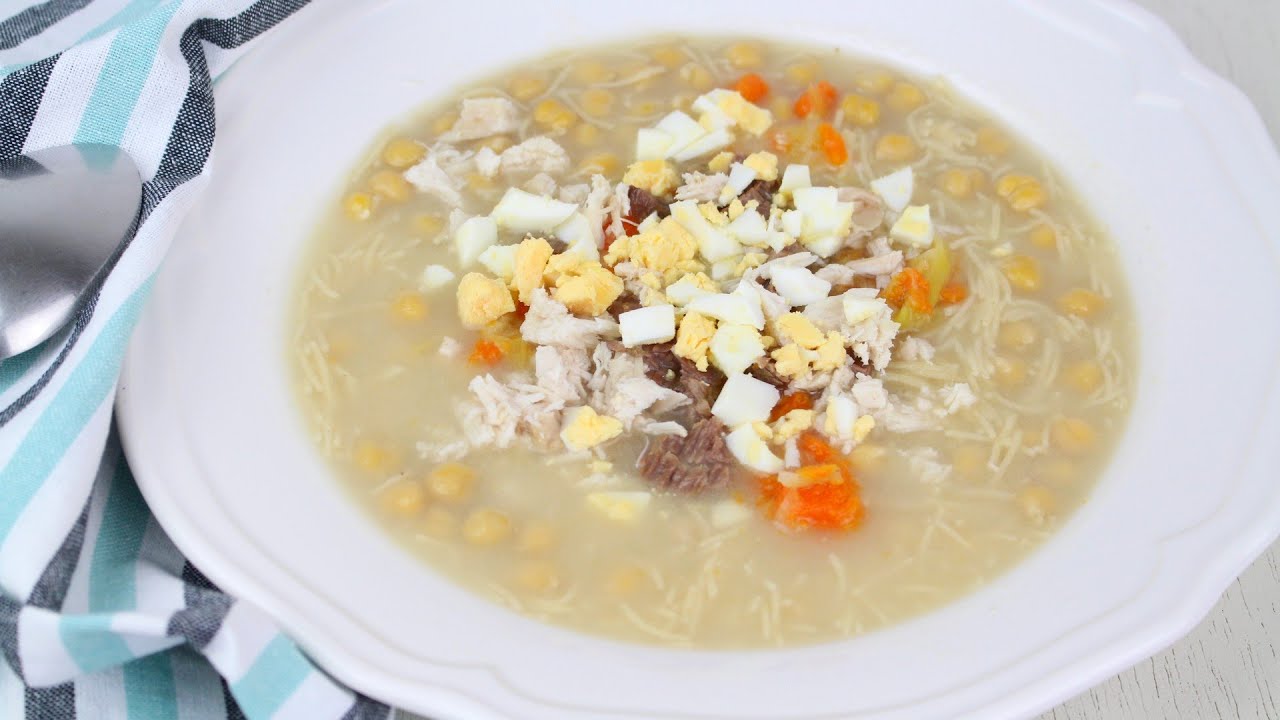 🍲DELICIOSA Sopa de picadillo con GARBANZOS y FIDEOS en THERMOMIX🍲 | Receta fácil