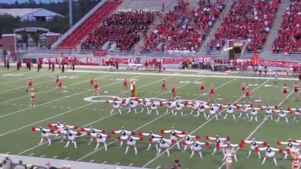 The Woodlands High School Marching Band Opening Sequence Football Game