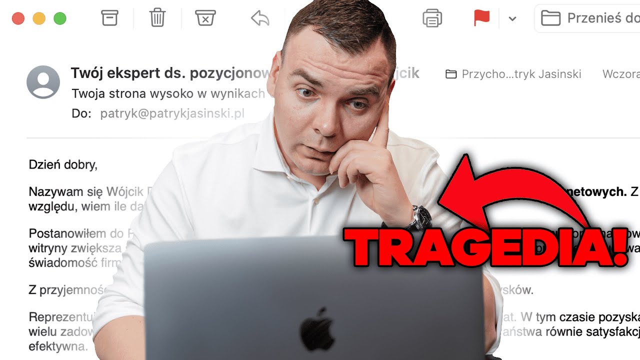 BŁĘDY w ZIMNYM MAILINGU (ANALIZA 4 COLD MAILI) | Cold mailing w praktyce | Patryk Jasiński