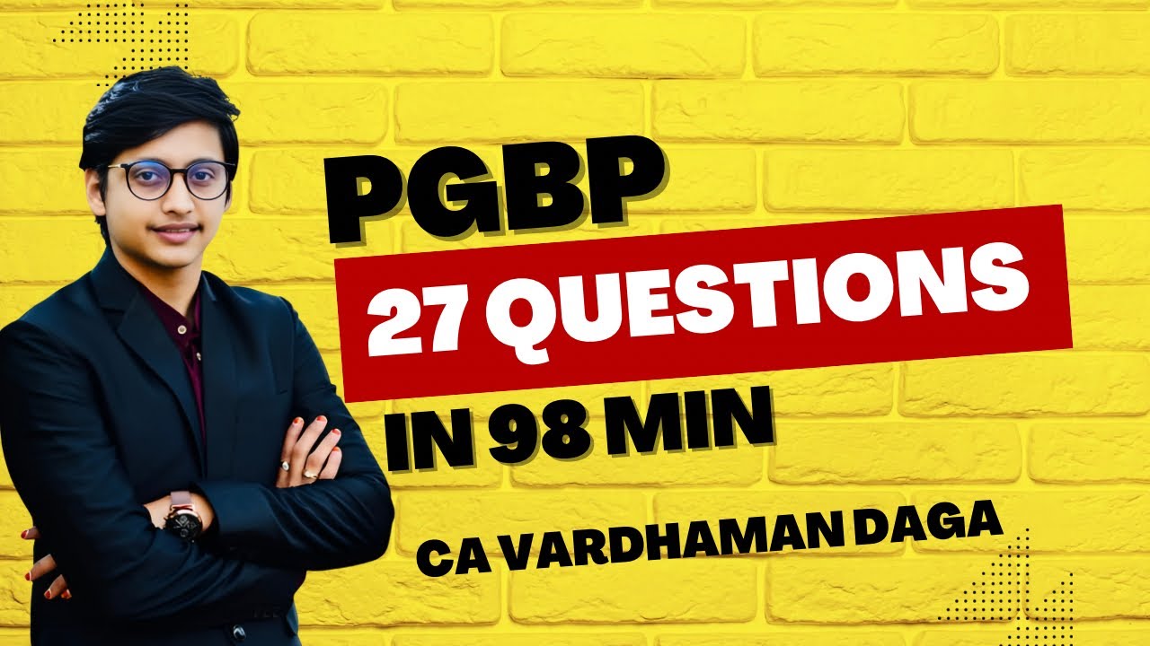 CA Inter Taxation Fast Track Batch | Profit and Gains from Business or Profession|CA VARDHAMAN DAGA