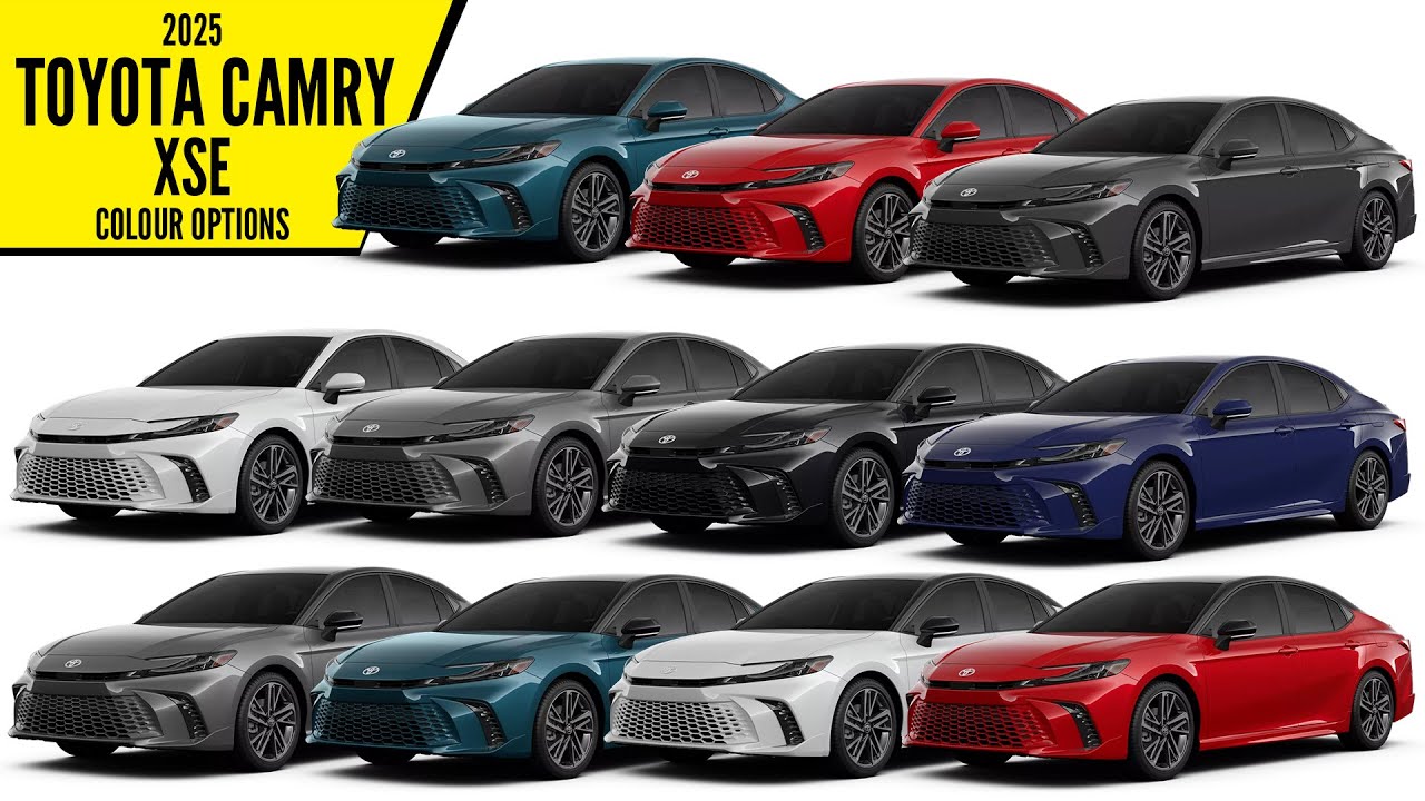 2025 Toyota Camry Hybrid XSE &ndash; Available color options | AUTOBICS