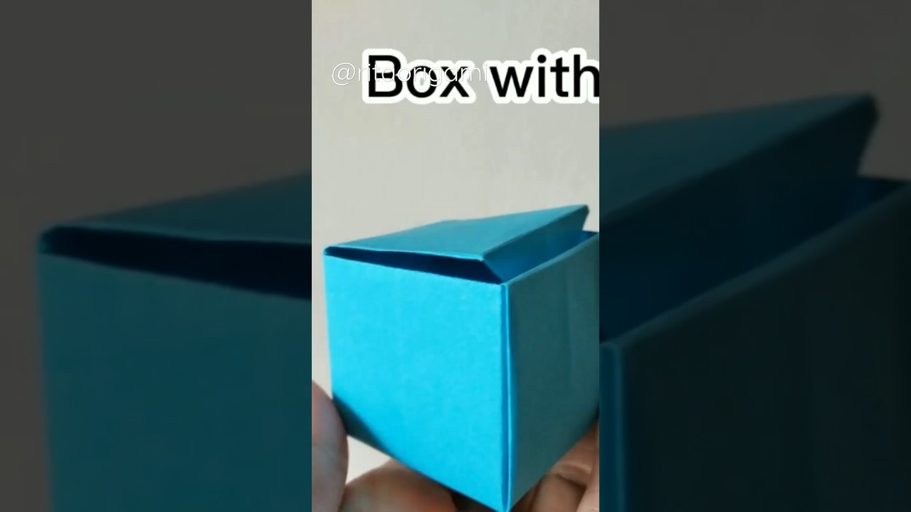 box with lid - scatola con coperchio @ritaorigami1603 #origamibox #easyorigami #origamitutorial