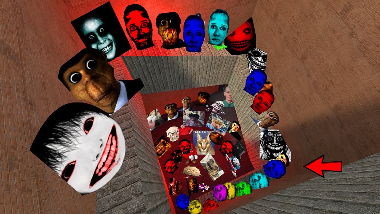 Nicos Nextbots, Juandale Pringle Nextbots, Selene Family, Angry Munci Chase me in Maze Garry's Mod