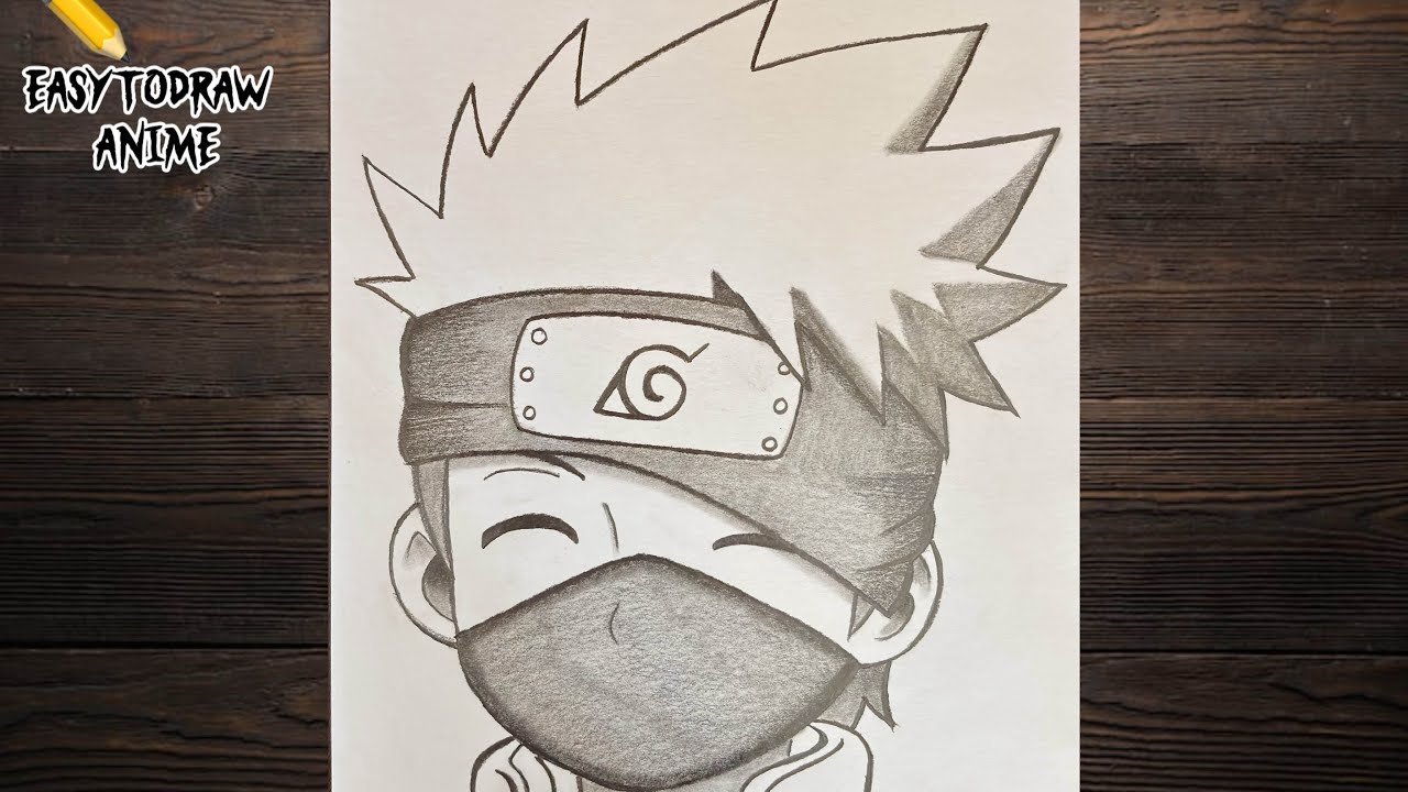 How to draw kid Kakashi Hatake || Naruto drawing tutorial for beginners || Easy to draw anime 